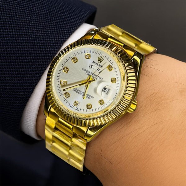 Rolux Watch Golden Color