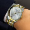 Best Win Watch White dial to tone Silver & Golden