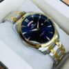 Best Win Watch to tone Silver & Golden Blue dial